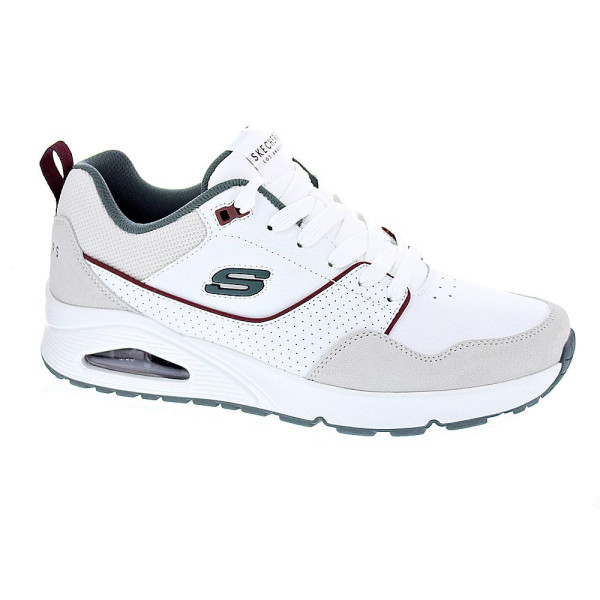 Zapatillas Skechers zapatos Hombre modelo Uno 183020 WGR Blanco Cordón