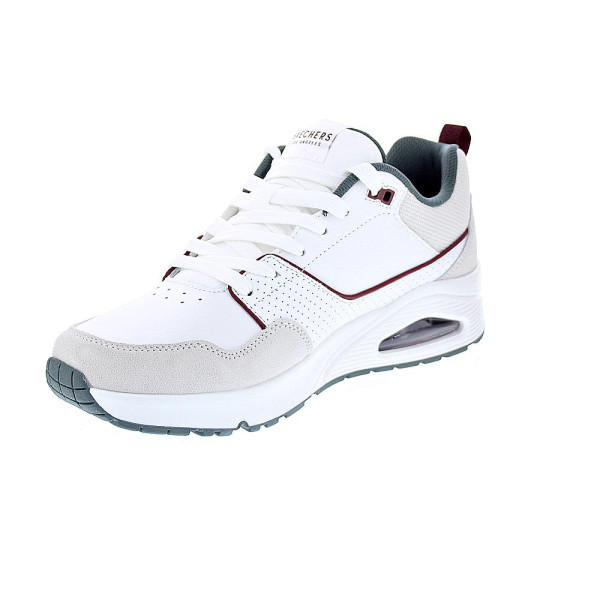 Zapatillas Skechers zapatos Hombre modelo Uno 183020 WGR Blanco Cordón