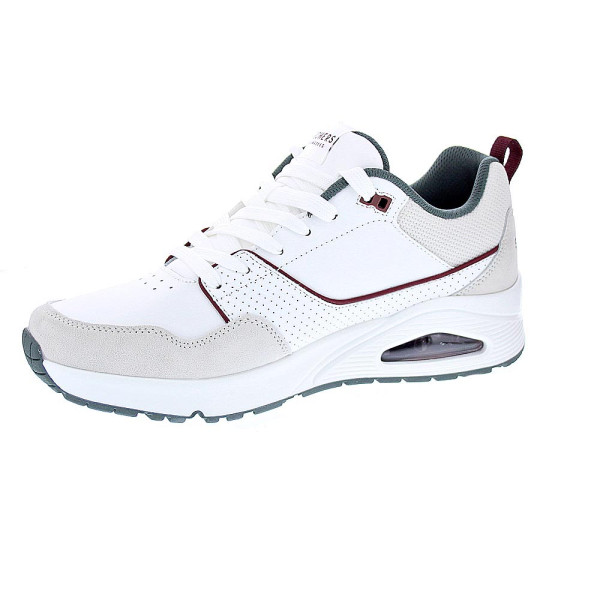 Zapatillas Skechers zapatos Hombre modelo Uno 183020 WGR Blanco Cordón