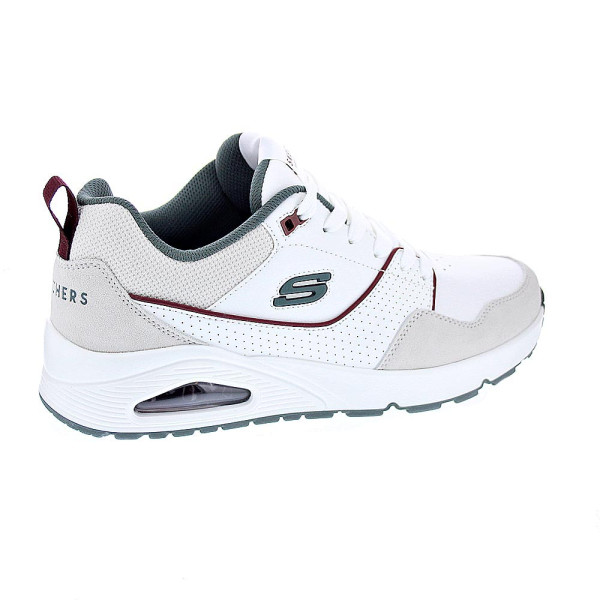 Zapatillas Skechers zapatos Hombre modelo Uno 183020 WGR Blanco Cordón