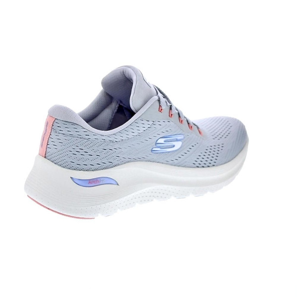 Zapatillas Skechers zapatos Mujer modelo Arch Fit 2.0 Gris Cordón