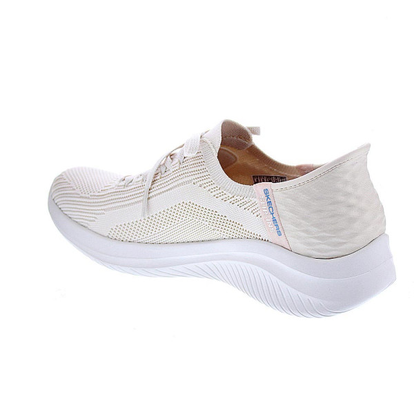 Zapatillas Skechers zapatos Mujer modelo Slip-ins Ultra Flex Blanco Cordón