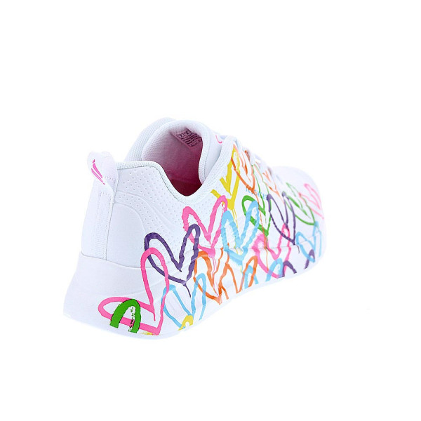 Zapatillas Skechers zapatos Mujer modelo Uno Lite Blanco Cordón