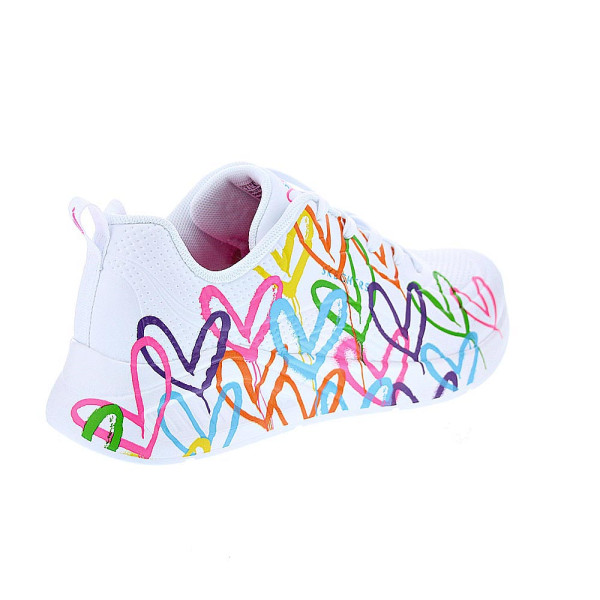 Zapatillas Skechers zapatos Mujer modelo Uno Lite Blanco Cordón