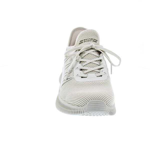 Zapatillas Skechers zapatos Mujer modelo Bobs Geo Beige Cordón