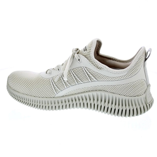 Zapatillas Skechers zapatos Mujer modelo Bobs Geo Beige Cordón