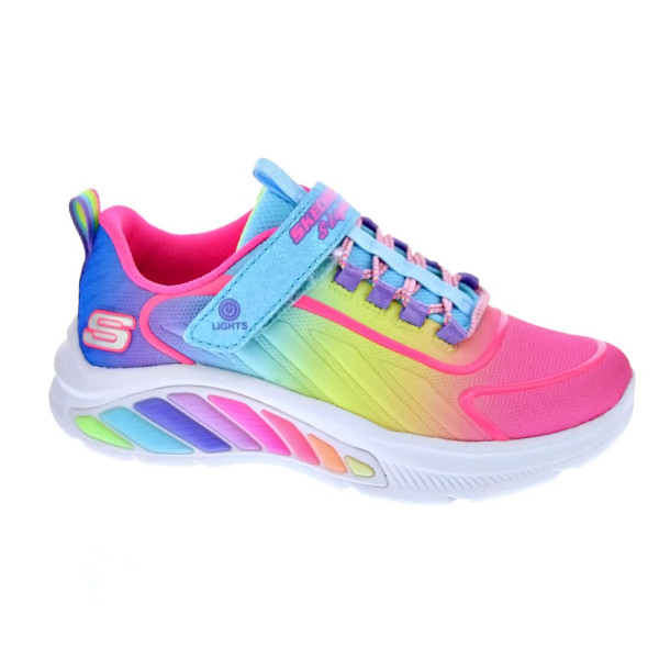 Zapatillas Skechers zapatos Niña modelo Rainbow Multicolor Velcro