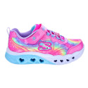 Zapatillas Skechers zapatos Niña modelo Flutter Heart Rosa Velcro