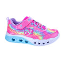 Zapatillas Skechers zapatos Niña modelo Flutter Heart Rosa Velcro