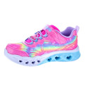 Zapatillas Skechers zapatos Niña modelo Flutter Heart Rosa Velcro