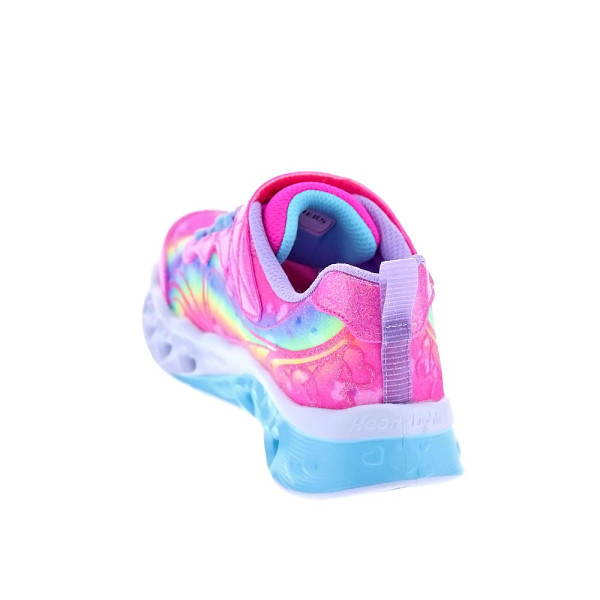 Zapatillas Skechers zapatos Niña modelo Flutter Heart Rosa Velcro