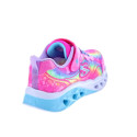 Zapatillas Skechers zapatos Niña modelo Flutter Heart Rosa Velcro