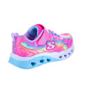 Zapatillas Skechers zapatos Niña modelo Flutter Heart Rosa Velcro