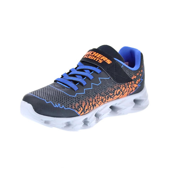 Zapatillas Skechers zapatos Niño modelo Vortex 2.0 Azul Velcro