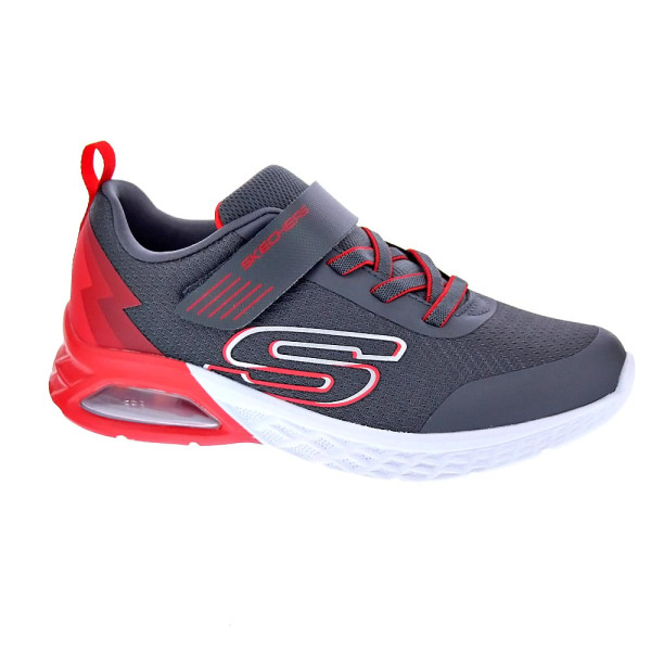 Zapatillas Skechers zapatos Niño modelo Microspec Max II Gris Velcro