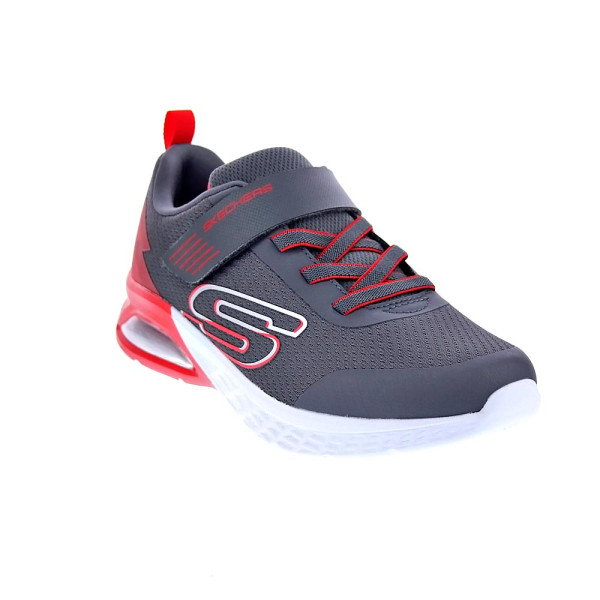 Zapatillas Skechers zapatos Niño modelo Microspec Max II Gris Velcro