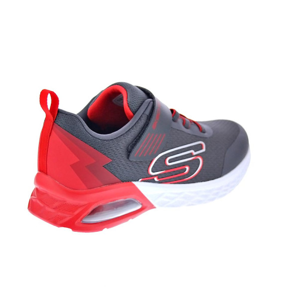 Zapatillas Skechers zapatos Niño modelo Microspec Max II Gris Velcro