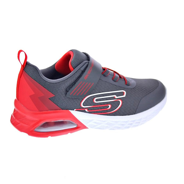 Zapatillas Skechers zapatos Niño modelo Microspec Max II Gris Velcro