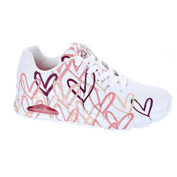 Zapatillas Skechers zapatos Mujer modelo Uno Spread Blanco Cordón