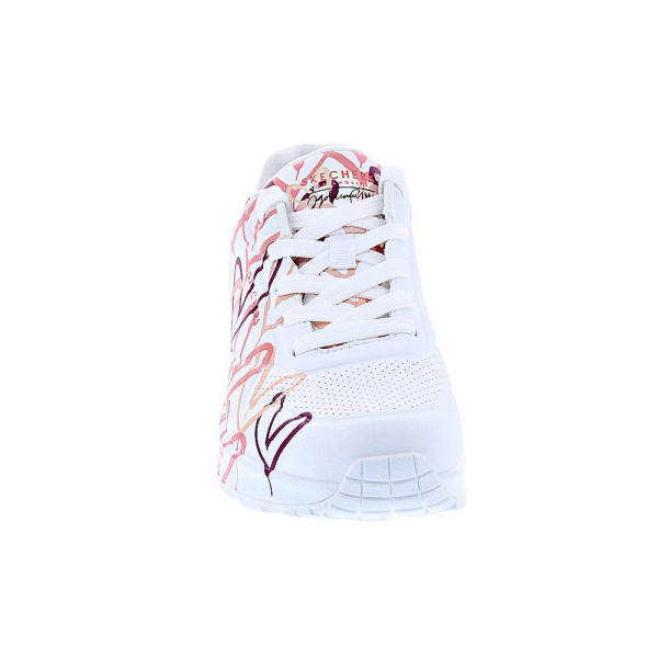 Zapatillas Skechers zapatos Mujer modelo Uno Spread Blanco Cordón