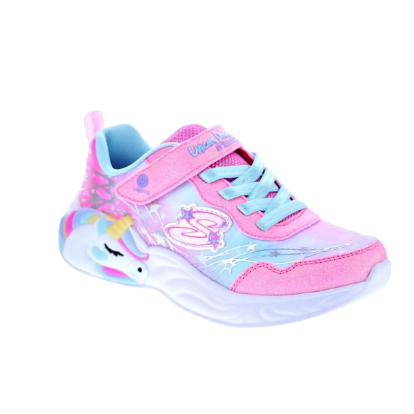 Zapatillas Skechers zapatos Niña modelo Unicorn Drems Rosa Velcro