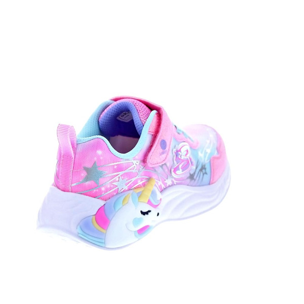 Zapatillas Skechers zapatos Niña modelo Unicorn Drems Rosa Velcro