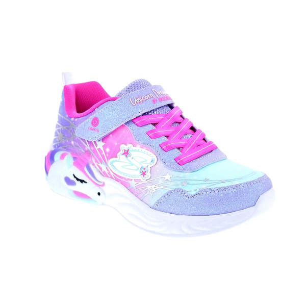 Zapatillas Skechers zapatos Niña modelo Unicorn Dreams Violeta Velcro