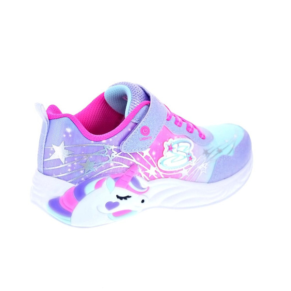 Zapatillas Skechers zapatos Niña modelo Unicorn Dreams Violeta Velcro