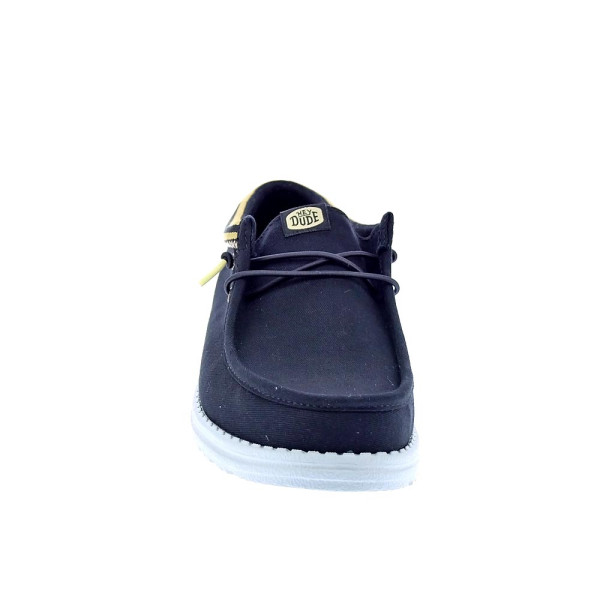 Mocasines Hey Dude zapatos Hombre modelo Wally Letterman Negro Cordón