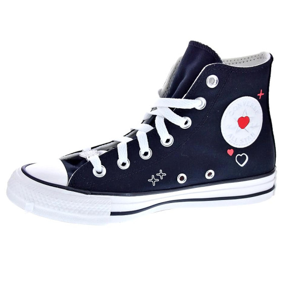 Zapatillas botas Converse zapatos Mujer modelo Chuck Taylor Negro Cordón