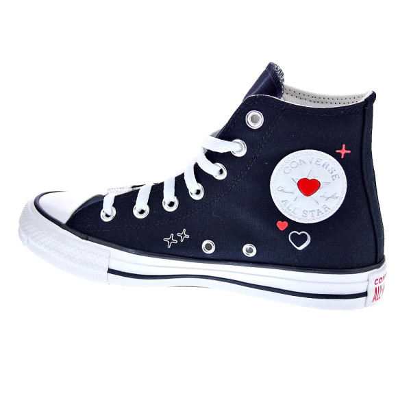 Zapatillas botas Converse zapatos Mujer modelo Chuck Taylor Negro Cordón