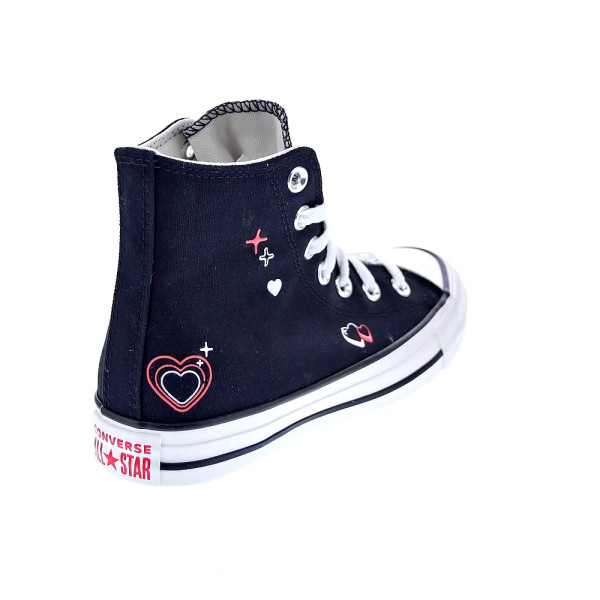 Zapatillas botas Converse zapatos Mujer modelo Chuck Taylor Negro Cordón