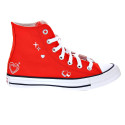 Zapatillas botas Converse zapatos Mujer modelo Chuck Taylor Rojo Cordón