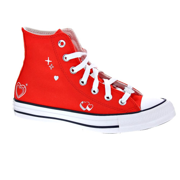 Zapatillas botas Converse zapatos Mujer modelo Chuck Taylor Rojo Cordón