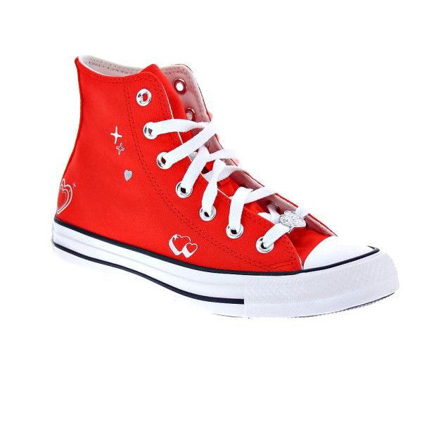 Zapatillas botas Converse zapatos Mujer modelo Chuck Taylor Rojo Cordón