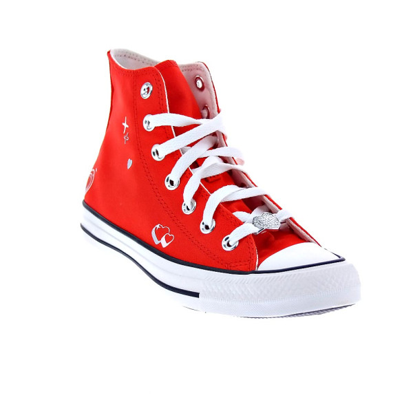 Zapatillas botas Converse zapatos Mujer modelo Chuck Taylor Rojo Cordón