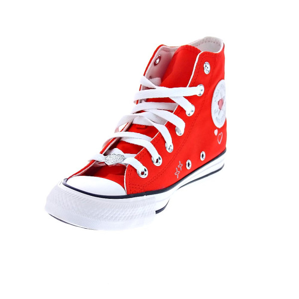 Zapatillas botas Converse zapatos Mujer modelo Chuck Taylor Rojo Cordón