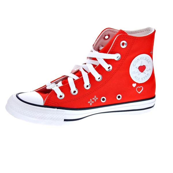 Zapatillas botas Converse zapatos Mujer modelo Chuck Taylor Rojo Cordón