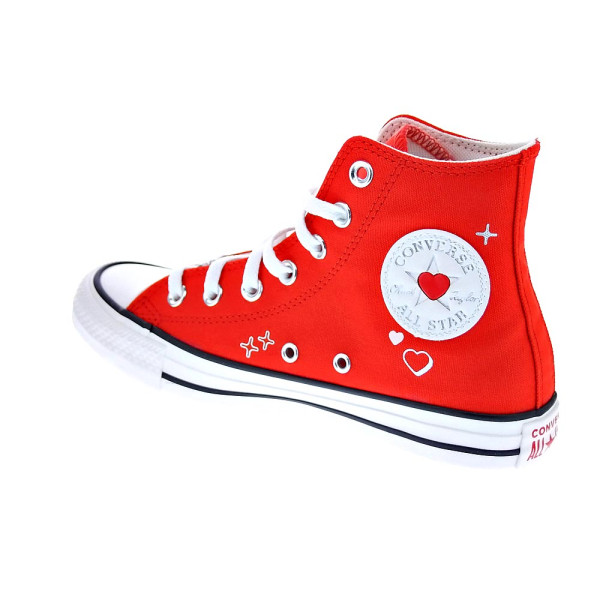Zapatillas botas Converse zapatos Mujer modelo Chuck Taylor Rojo Cordón