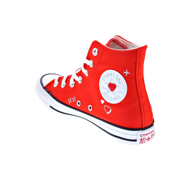 Zapatillas botas Converse zapatos Mujer modelo Chuck Taylor Rojo Cordón