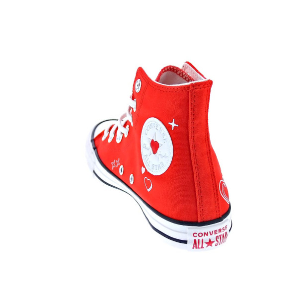 Zapatillas botas Converse zapatos Mujer modelo Chuck Taylor Rojo Cordón