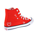 Zapatillas botas Converse zapatos Mujer modelo Chuck Taylor Rojo Cordón