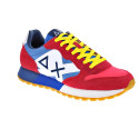 Zapatillas Sun68 AX zapatos Hombre modelo Jaki Bicolor Rojo Cordón