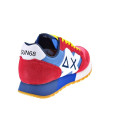 Zapatillas Sun68 AX zapatos Hombre modelo Jaki Bicolor Rojo Cordón