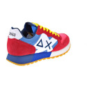 Zapatillas Sun68 AX zapatos Hombre modelo Jaki Bicolor Rojo Cordón