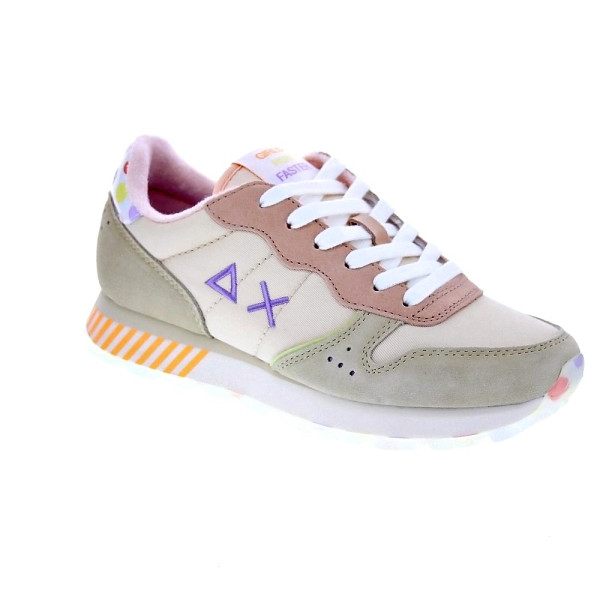 Zapatillas Sun68 AX zapatos Mujer modelo Ally Candy Cane Blanco Cordón