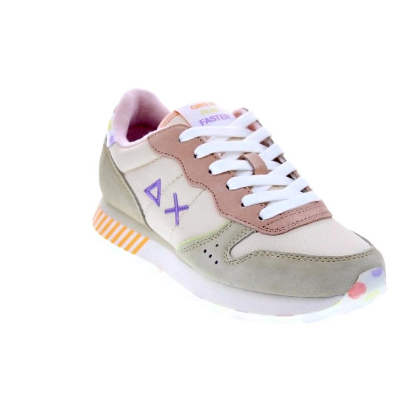 Zapatillas Sun68 AX zapatos Mujer modelo Ally Candy Cane Blanco Cordón