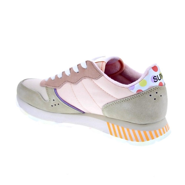Zapatillas Sun68 AX zapatos Mujer modelo Ally Candy Cane Blanco Cordón