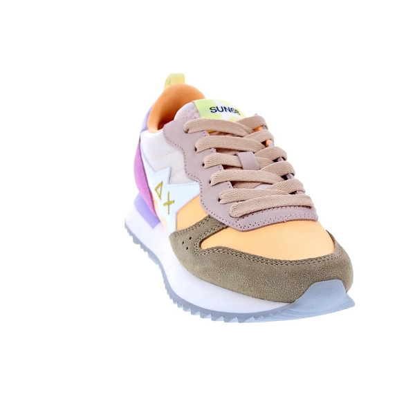 Zapatillas Sun68 AX zapatos Mujer modelo Stargirl Multicolor Naranja Cordón
