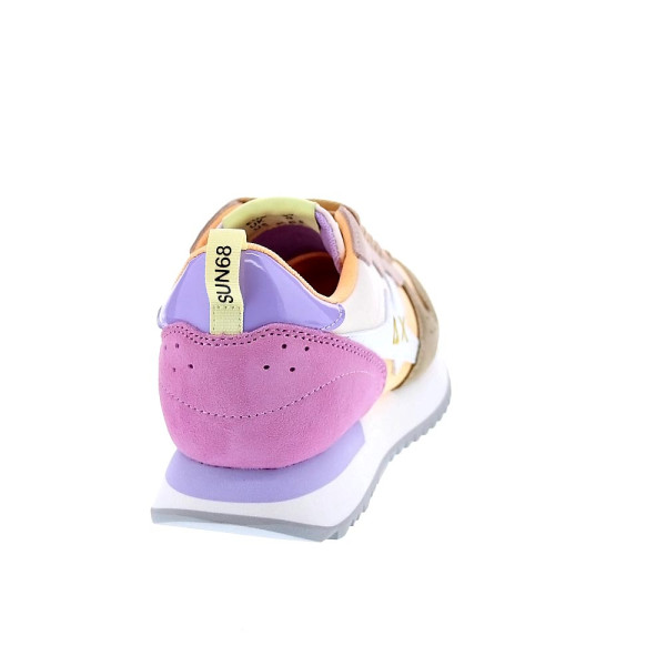 Zapatillas Sun68 AX zapatos Mujer modelo Stargirl Multicolor Naranja Cordón